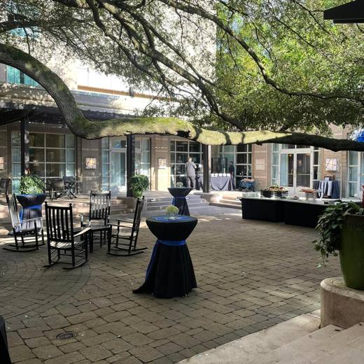 Game On: Sports, in bold silver, blue and black. Bar Mitzvah at Renaissance Charlotte, planned by Razzle Dazzle Event Planning, Charlotte NC. Photo 8 of 8.