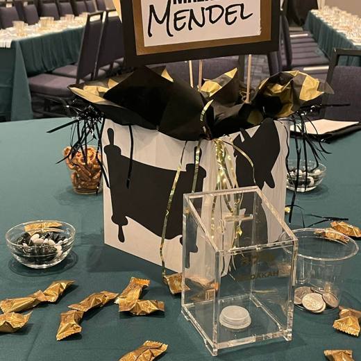 Teal, Gold, Black and White: Elegance in teal, gold, black and white. Mitzvah celebration at Courtyard by Marriott Waverly, planned by Razzle Dazzle Event Planning, Charlotte NC. Photo 7 of 9.