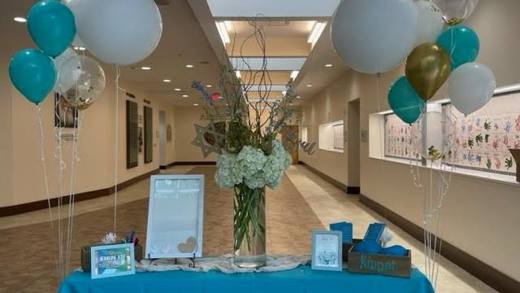 Bright Blues and Greens, Mitzvah celebration at Chabad of Charlotte