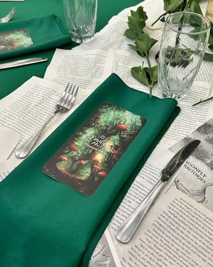 Books and a Mystical Forest: Books and a mystical forest. Mitzvah celebration at Chabad of Charlotte, planned by Razzle Dazzle Event Planning, Charlotte NC. Photo 8 of 10.