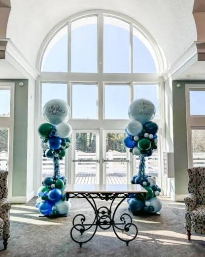 An Intimate Morning Celebration: Soft florals and a meaningful morning. Morning celebration at Beverly Crest Clubhouse, planned by Razzle Dazzle Event Planning, Charlotte NC. Photo 1 of 8.