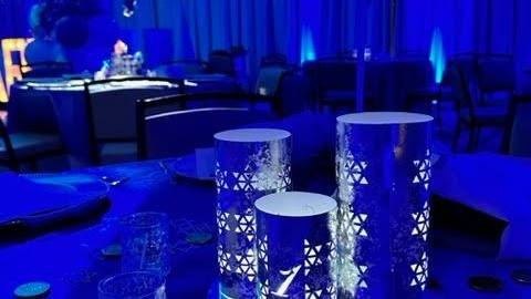 Charles's Chanukah Bar Mitzvah: Chanukah. Bar Mitzvah at Canopy by Hilton, SouthPark, planned by Razzle Dazzle Event Planning, Charlotte NC. Photo 5 of 10.