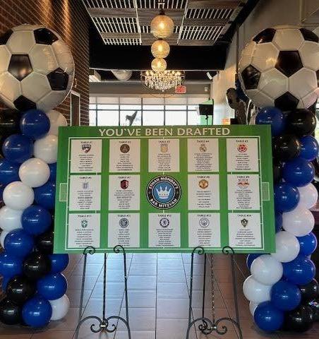 Not a Stone Left Unturned: Charlotte FC, overlooking the stadium. Bar Mitzvah at The Terrace at Cedar Hill, Uptown, planned by Razzle Dazzle Event Planning, Charlotte NC. Photo 8 of 9.