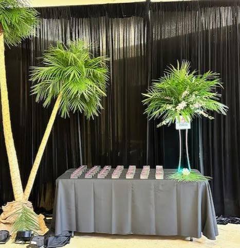 Miami Nights Basketball: Basketball with Miami club vibes. Bar Mitzvah at Temple Beth El, Charlotte, planned by Razzle Dazzle Event Planning, Charlotte NC. Photo 3 of 10.