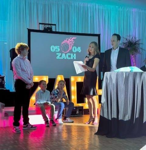 Miami Nights Basketball: Basketball with Miami club vibes. Bar Mitzvah at Temple Beth El, Charlotte, planned by Razzle Dazzle Event Planning, Charlotte NC. Photo 10 of 10.