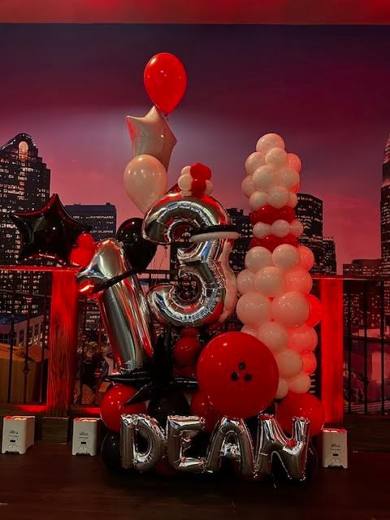 Strikes and Spares: Bowling and arcade, for a less-traditional celebration. Bar Mitzvah at Spare Time Entertainment, Pineville, planned by Razzle Dazzle Event Planning, Charlotte NC. Photo 4 of 10.