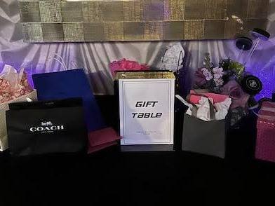 Hockey Meets Elegance: Hockey, with diamonds, purple and green. Bat Mitzvah at Le Méridien Charlotte, planned by Razzle Dazzle Event Planning, Charlotte NC. Photo 9 of 10.