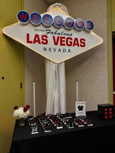 Zach's Casino Night: Casino night. Bar Mitzvah at Canopy by Hilton, SouthPark, planned by Razzle Dazzle Event Planning, Charlotte NC. Photo 4 of 10.