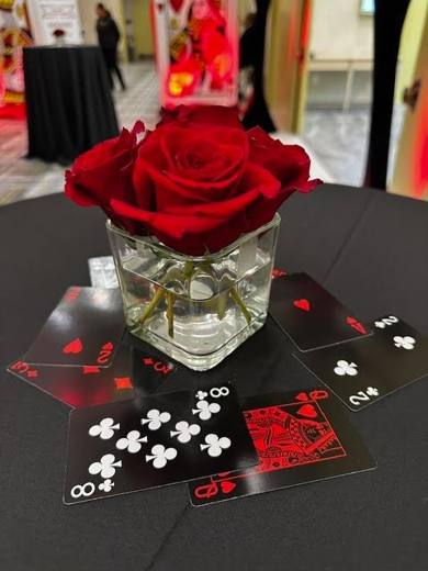 Zach's Casino Night: Casino night. Bar Mitzvah at Canopy by Hilton, SouthPark, planned by Razzle Dazzle Event Planning, Charlotte NC. Photo 5 of 10.