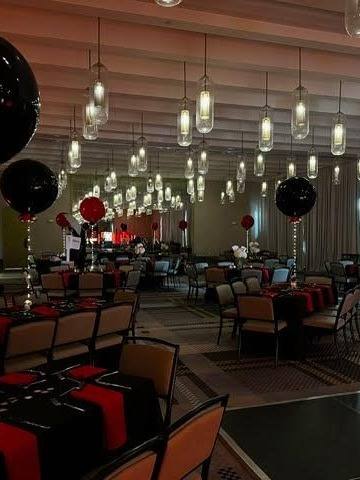 Zach's Casino Night: Casino night. Bar Mitzvah at Canopy by Hilton, SouthPark, planned by Razzle Dazzle Event Planning, Charlotte NC. Photo 9 of 10.