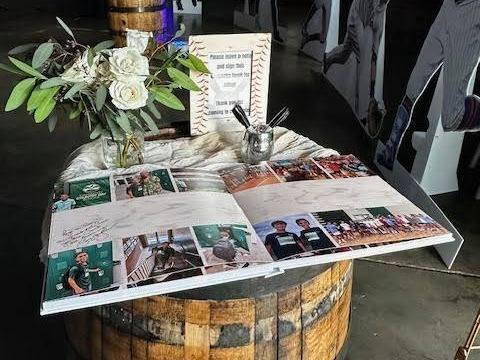 Adley's Bar Mitzvah: Heather's own son. This time it was her turn.. Bar Mitzvah at Ballantyne Jewish Center and Lenny Boy Brewing, planned by Razzle Dazzle Event Planning, Charlotte NC. Photo 5 of 19.