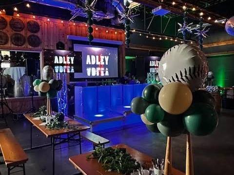 Adley's Bar Mitzvah: Heather's own son. This time it was her turn.. Bar Mitzvah at Ballantyne Jewish Center and Lenny Boy Brewing, planned by Razzle Dazzle Event Planning, Charlotte NC. Photo 10 of 19.