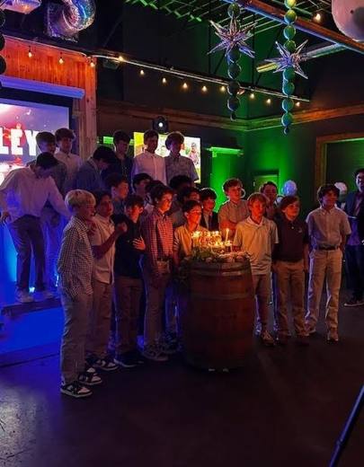 Adley's Bar Mitzvah: Heather's own son. This time it was her turn.. Bar Mitzvah at Ballantyne Jewish Center and Lenny Boy Brewing, planned by Razzle Dazzle Event Planning, Charlotte NC. Photo 16 of 19.