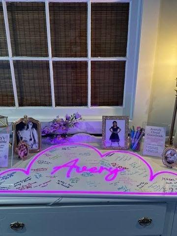Avery's Bat Mitzvah: Purple and pretty in a barn. Bat Mitzvah at The Ivory Barn, planned by Razzle Dazzle Event Planning, Charlotte NC. Photo 3 of 10.