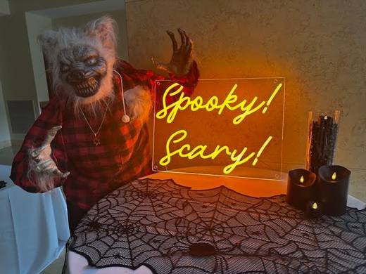Spooky and Spectacular: Halloween. Bat Mitzvah at Temple Beth El, Charlotte, planned by Razzle Dazzle Event Planning, Charlotte NC. Photo 2 of 9.