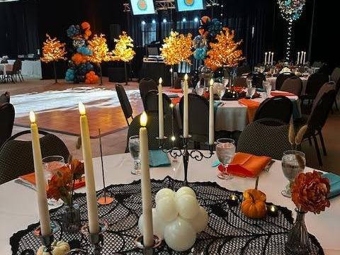 Spooky and Spectacular: Halloween. Bat Mitzvah at Temple Beth El, Charlotte, planned by Razzle Dazzle Event Planning, Charlotte NC. Photo 6 of 9.