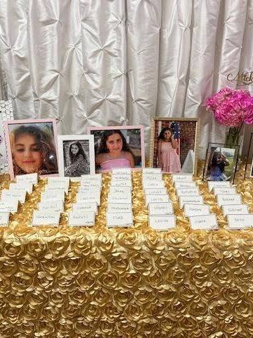Micka's Pretty in Pink Glam: Pretty in Pink Glam. Bat Mitzvah at South Charlotte Banquet Center, planned by Razzle Dazzle Event Planning, Charlotte NC. Photo 5 of 10.