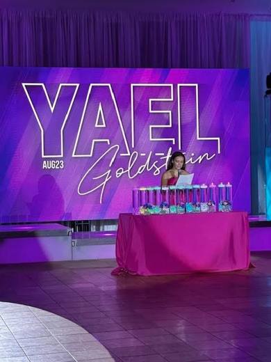 Yael's Glow Party, Bat Mitzvah at Temple Beth El, Charlotte