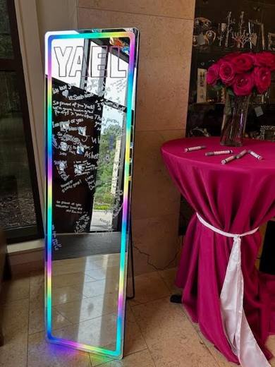 Yael's Glow Party: Let's GLOW. Bat Mitzvah at Temple Beth El, Charlotte, planned by Razzle Dazzle Event Planning, Charlotte NC. Photo 4 of 10.