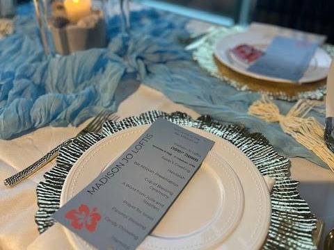 A Bat Mitzvah at the Beach, 16 Floors Up: Beach day with fall skyline views. Bat Mitzvah at AC Hotel Ballantyne, Panorama Room, planned by Razzle Dazzle Event Planning, Charlotte NC. Photo 5 of 7.