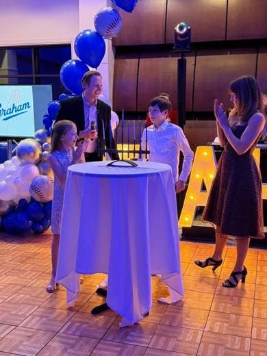 A Grand Slam Chanukah Bar Mitzvah, Bar Mitzvah at Temple Beth El, Charlotte