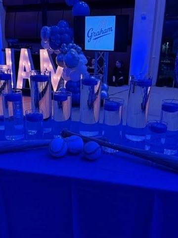 A Grand Slam Chanukah Bar Mitzvah: Baseball meets the seventh night of Chanukah. Bar Mitzvah at Temple Beth El, Charlotte, planned by Razzle Dazzle Event Planning, Charlotte NC. Photo 10 of 10.