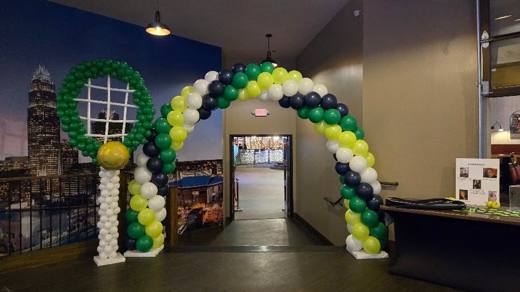 Game, Set, Mitzvah: Tennis legends, bowling and arcade games. Bar Mitzvah at Spare Time Entertainment, planned by Razzle Dazzle Event Planning, Charlotte NC. Photo 3 of 8.