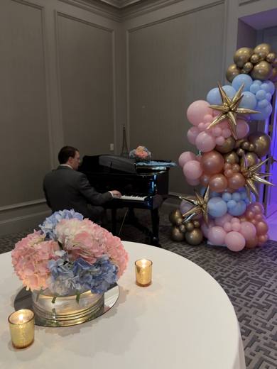 Nancy's Winter in Paris: Winter in Paris, after Charlotte's biggest snowstorm in 20 years. Bat Mitzvah at Carmel Country Club, planned by Razzle Dazzle Event Planning, Charlotte NC. Photo 4 of 10.