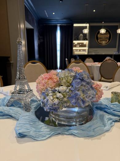 Nancy's Winter in Paris: Winter in Paris, after Charlotte's biggest snowstorm in 20 years. Bat Mitzvah at Carmel Country Club, planned by Razzle Dazzle Event Planning, Charlotte NC. Photo 10 of 10.
