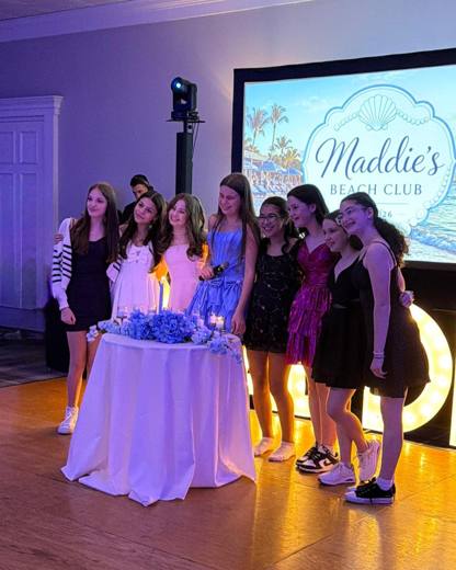 Maddie's Beach Club: "The Summer I Turned 13", inspired by The Summer I Turned Pretty. Bat Mitzvah at The Ballantyne Hotel, planned by Razzle Dazzle Event Planning, Charlotte NC. Photo 3 of 10.