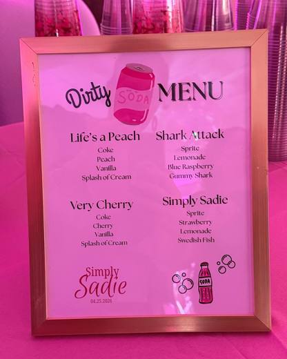 Simply Sadie: Sweetest, smartest, most spectacular. Bat Mitzvah at Temple Beth El, Charlotte, planned by Razzle Dazzle Event Planning, Charlotte NC. Photo 9 of 10.