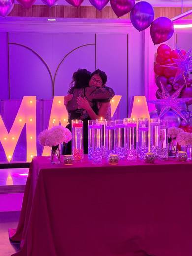 A Second Mitzvah, Even Happier: Planning a second celebration for a family who came back. Bat Mitzvah at Renaissance Charlotte SouthPark, planned by Razzle Dazzle Event Planning, Charlotte NC. Photo 6 of 11.