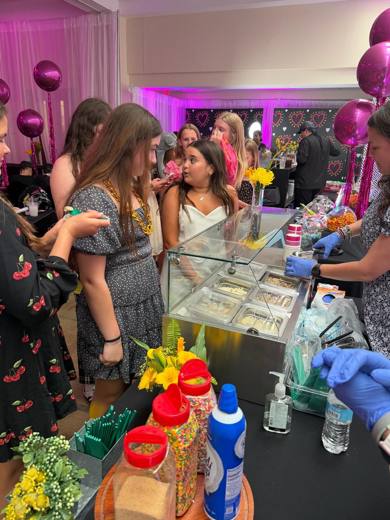 Harper's Bat Mitzvah: A luncheon that became a showstopper. Bat Mitzvah at Temple Beth El, Charlotte, planned by Razzle Dazzle Event Planning, Charlotte NC. Photo 6 of 10.