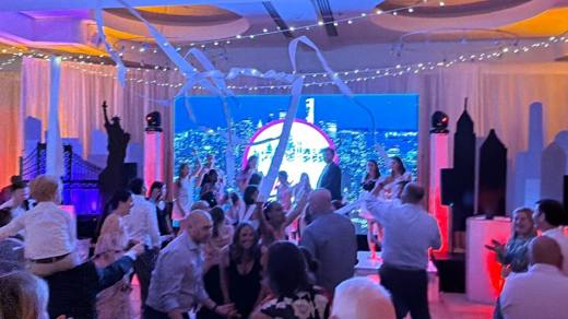 New York, New York: A Bat Mitzvah party where dreams are made of. Bat Mitzvah at Temple Beth El, Charlotte, planned by Razzle Dazzle Event Planning, Charlotte NC. Photo 7 of 10.