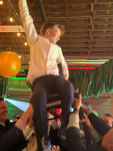 A World Cup Bar Mitzvah: World Cup soccer. Bar Mitzvah at Lenny Boy Brewing Co., Charlotte, planned by Razzle Dazzle Event Planning, Charlotte NC. Photo 8 of 11.