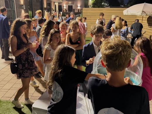 Scarlett's Summer Soiree: Tropical paradise, one last hurrah of summer. Bat Mitzvah at The Ruth, Charlotte, planned by Razzle Dazzle Event Planning, Charlotte NC. Photo 8 of 20.