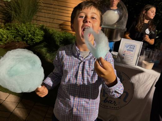 Scarlett's Summer Soiree: Tropical paradise, one last hurrah of summer. Bat Mitzvah at The Ruth, Charlotte, planned by Razzle Dazzle Event Planning, Charlotte NC. Photo 13 of 20.