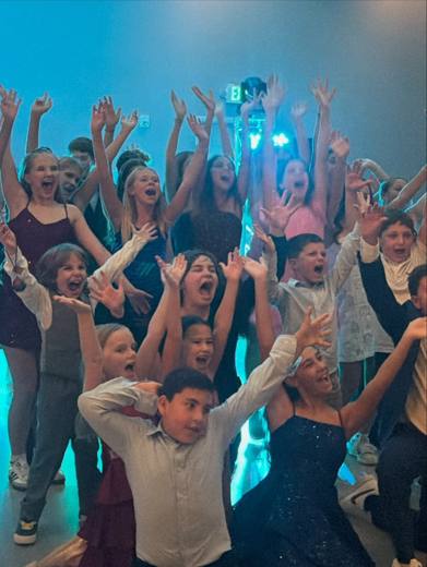 Lizzy's Bat Mitzvah: Teal, silver and white, with LIZZY in marquee lights. Bat Mitzvah at Marriott Waverly, Charlotte, planned by Razzle Dazzle Event Planning, Charlotte NC. Photo 4 of 14.